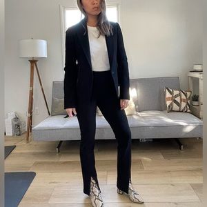 Alexander Wang Wool Crepe Moto Blazer